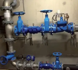 De nieuwe meetstraat van de drinkwaterinstallatie.