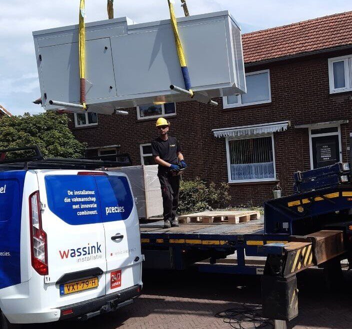 plaatsing van de Flowerbox