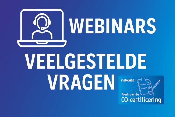 veelgestelde vragen webinars CO-certificering