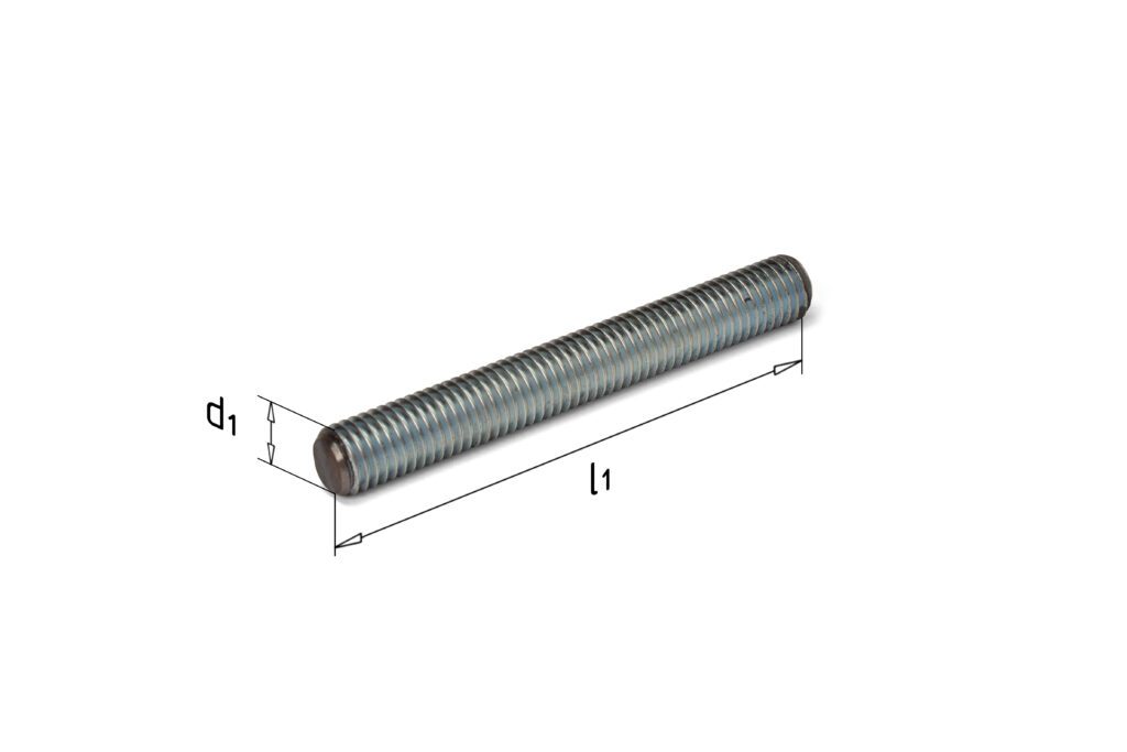 Draadeind M8 4.8 elektrolytisch verzinkt